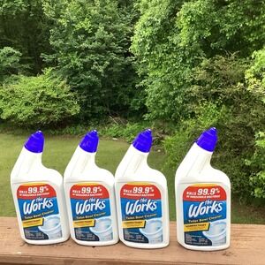 4 PACK, The Works Toilet Bowl Cleaner, Removes Stains, 24 Fl. Oz. bottles